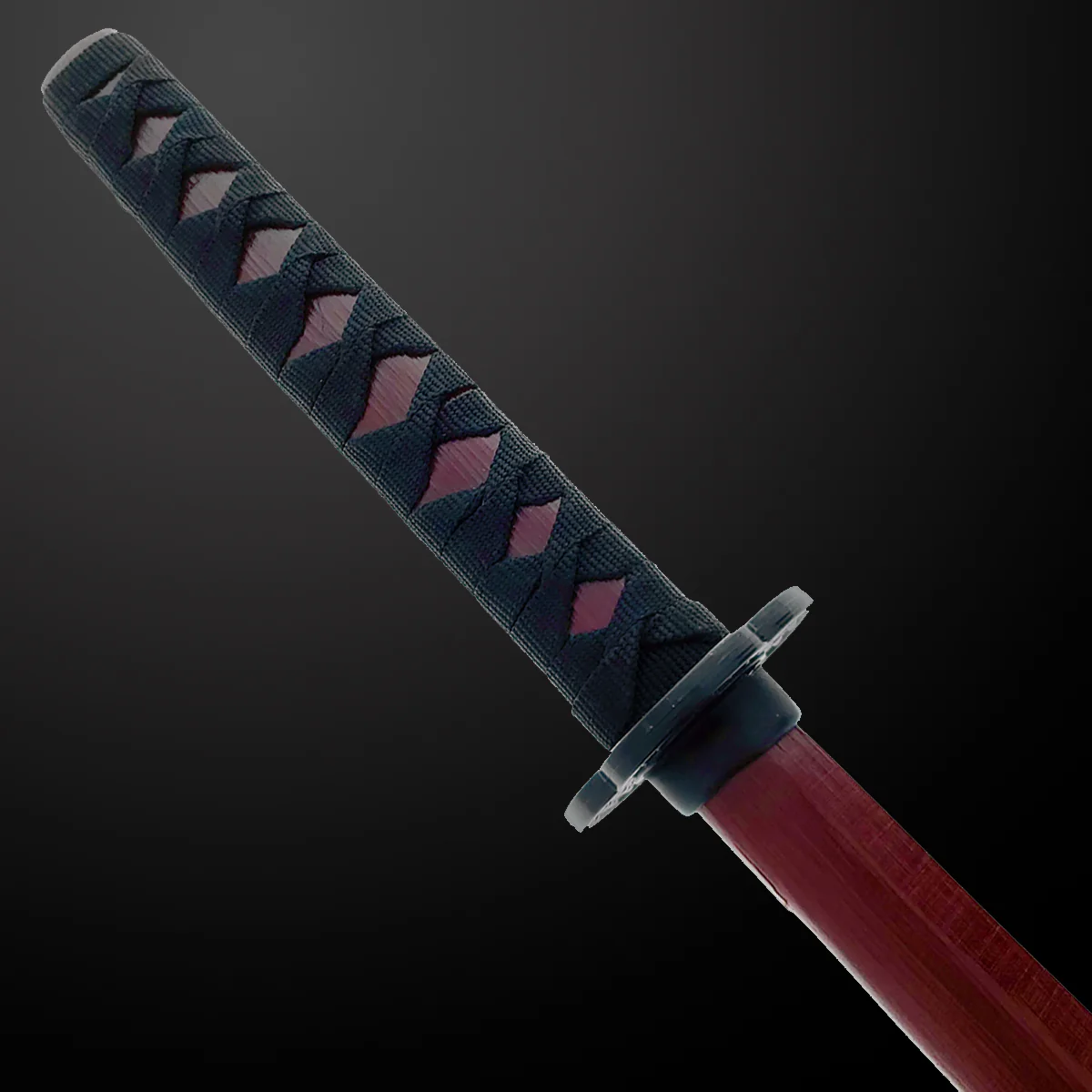 31 1/2" Red Wooden Samurai Sword (Bokken) - Image 5