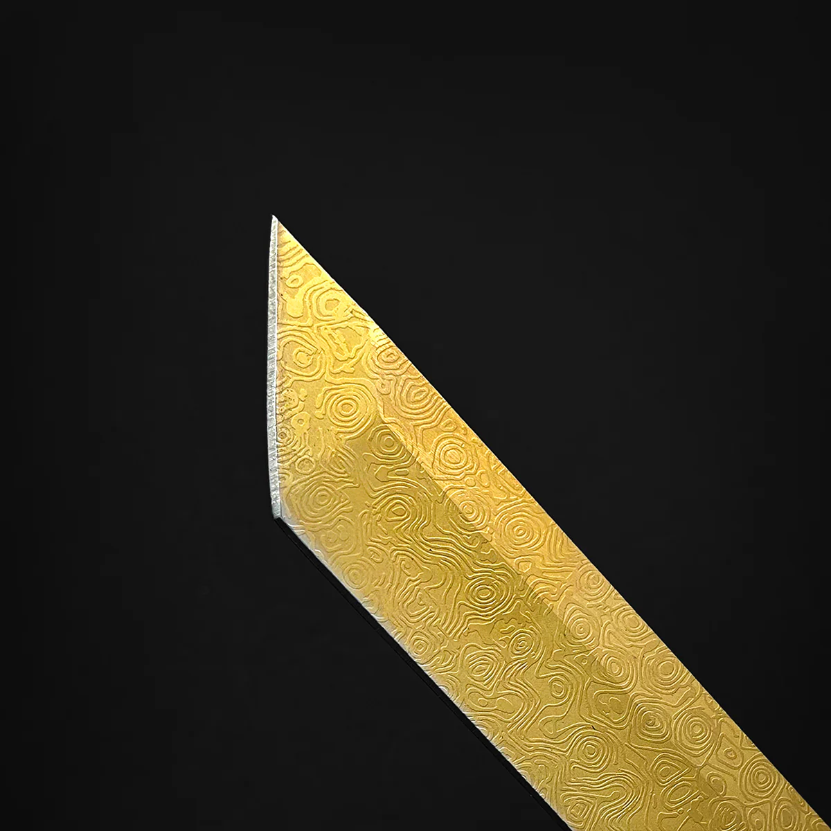 Asuka Modern Tanto Gold Damascus Pattern - Image 3