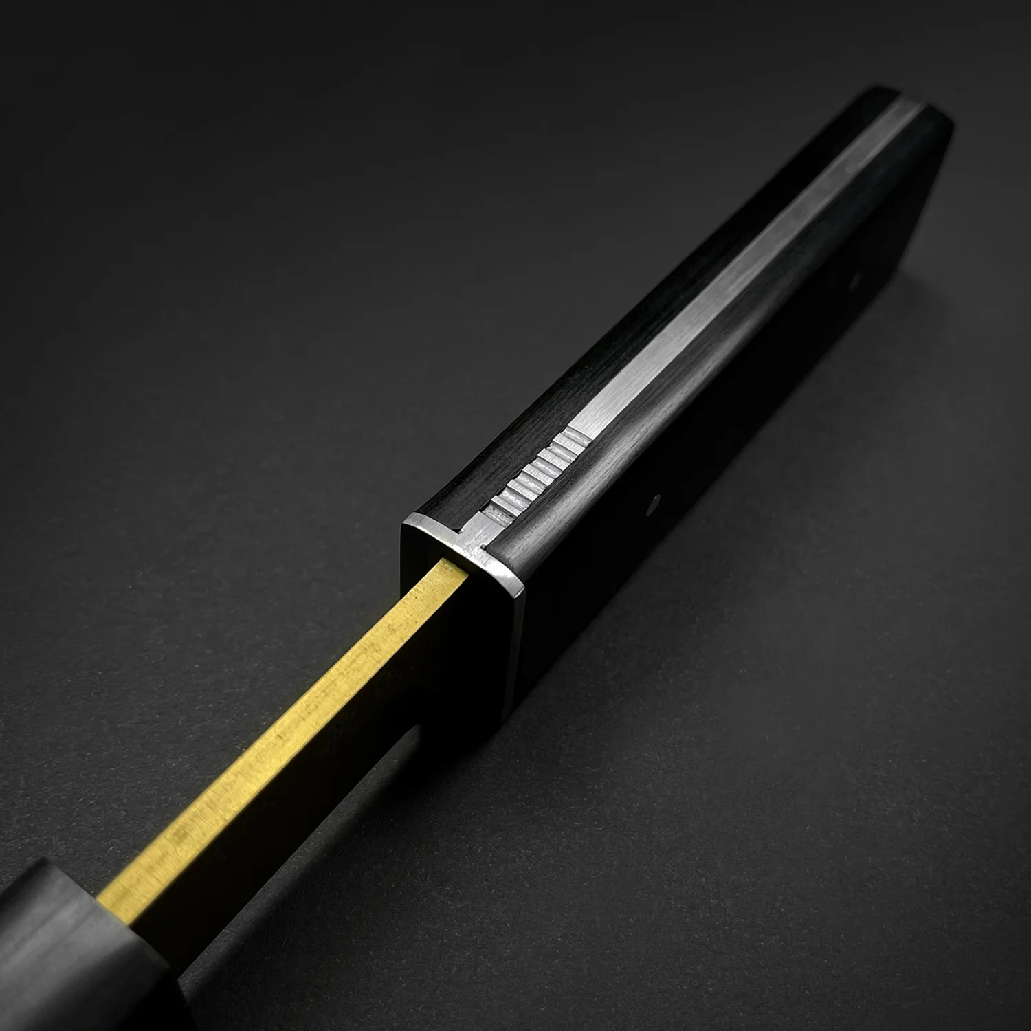 Asuka Modern Tanto Gold Damascus Pattern - Image 4