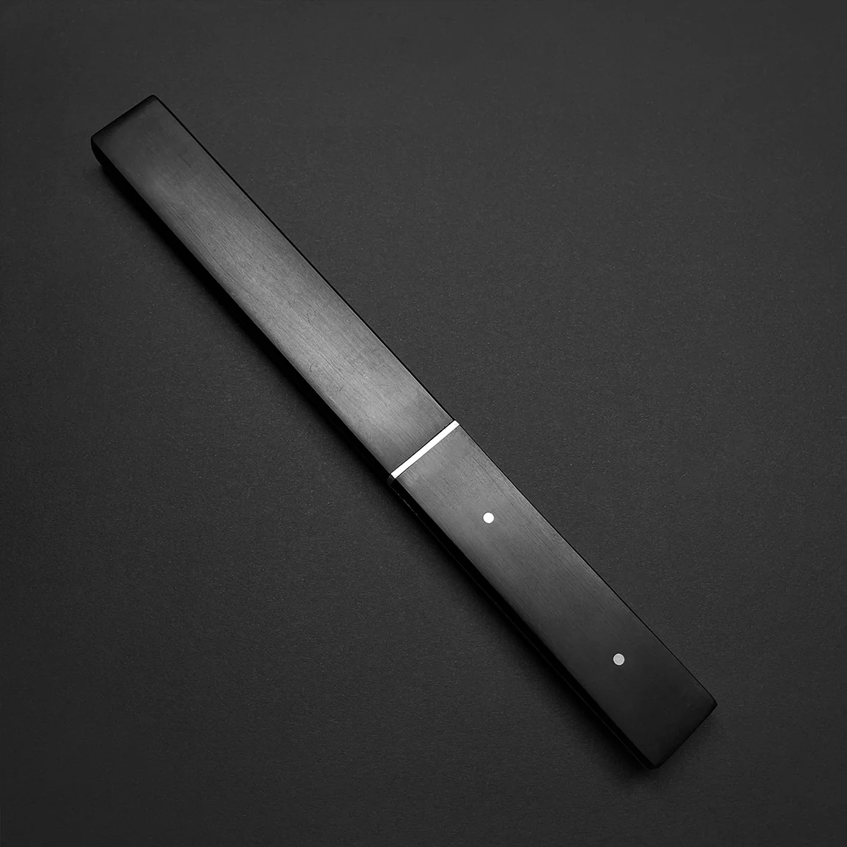 Asuka Rainbow Full Tang Tanto Damascus Engraved Blade - Image 8