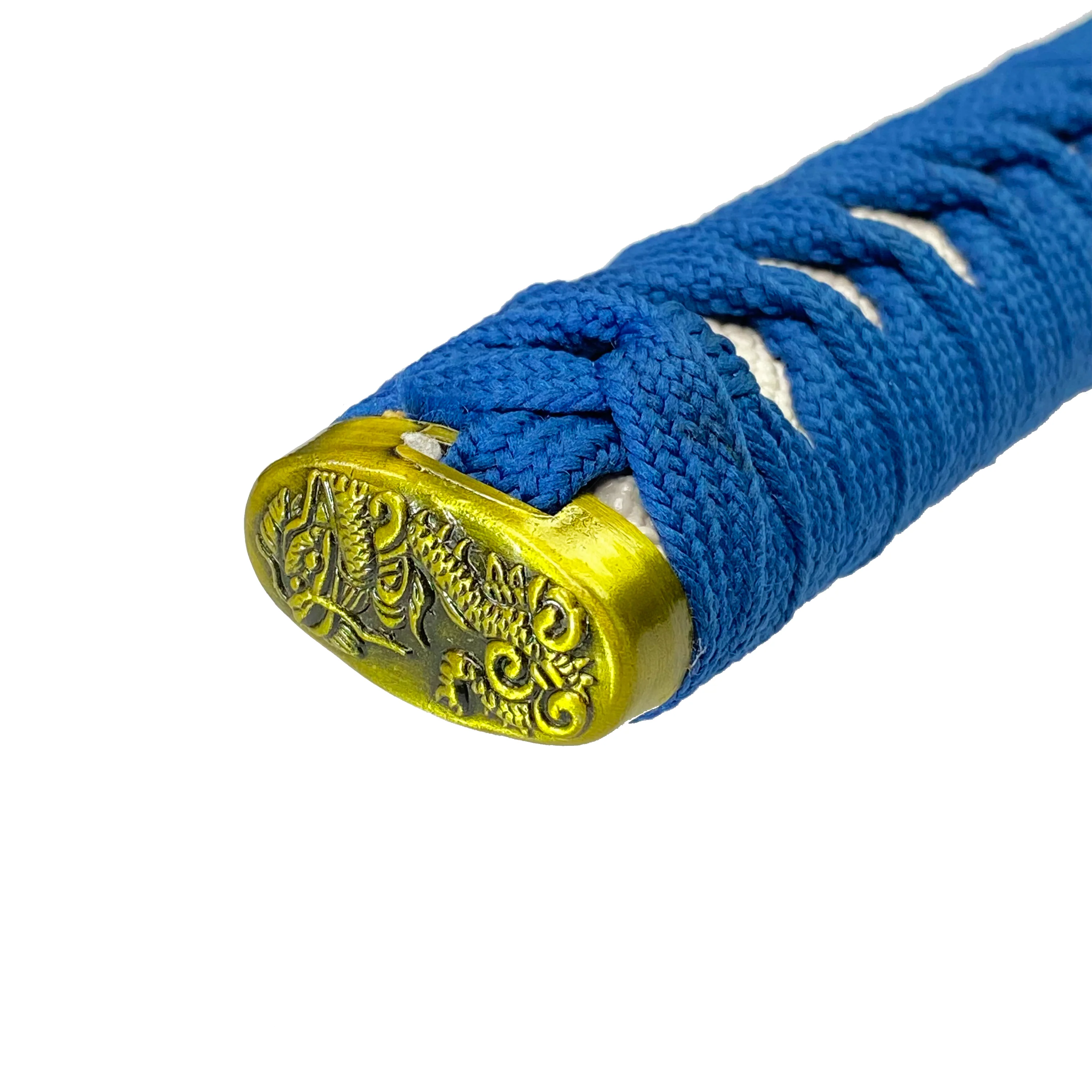 Bishamon Samurai Sword Blue Dragon Scabbard W/ Stand - Image 6