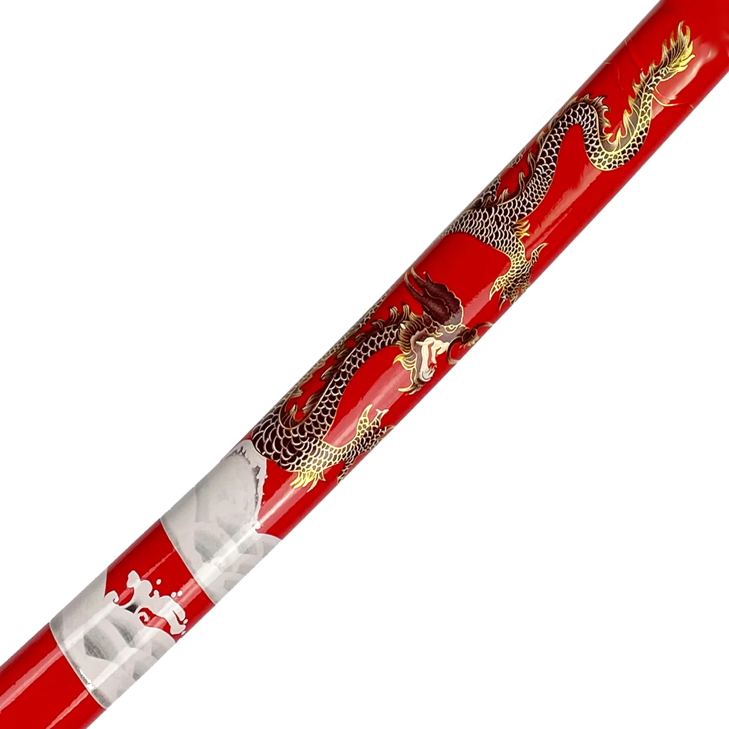 Bishamon Samurai Sword Red Dragon Scabbard W/ Stand - Image 6