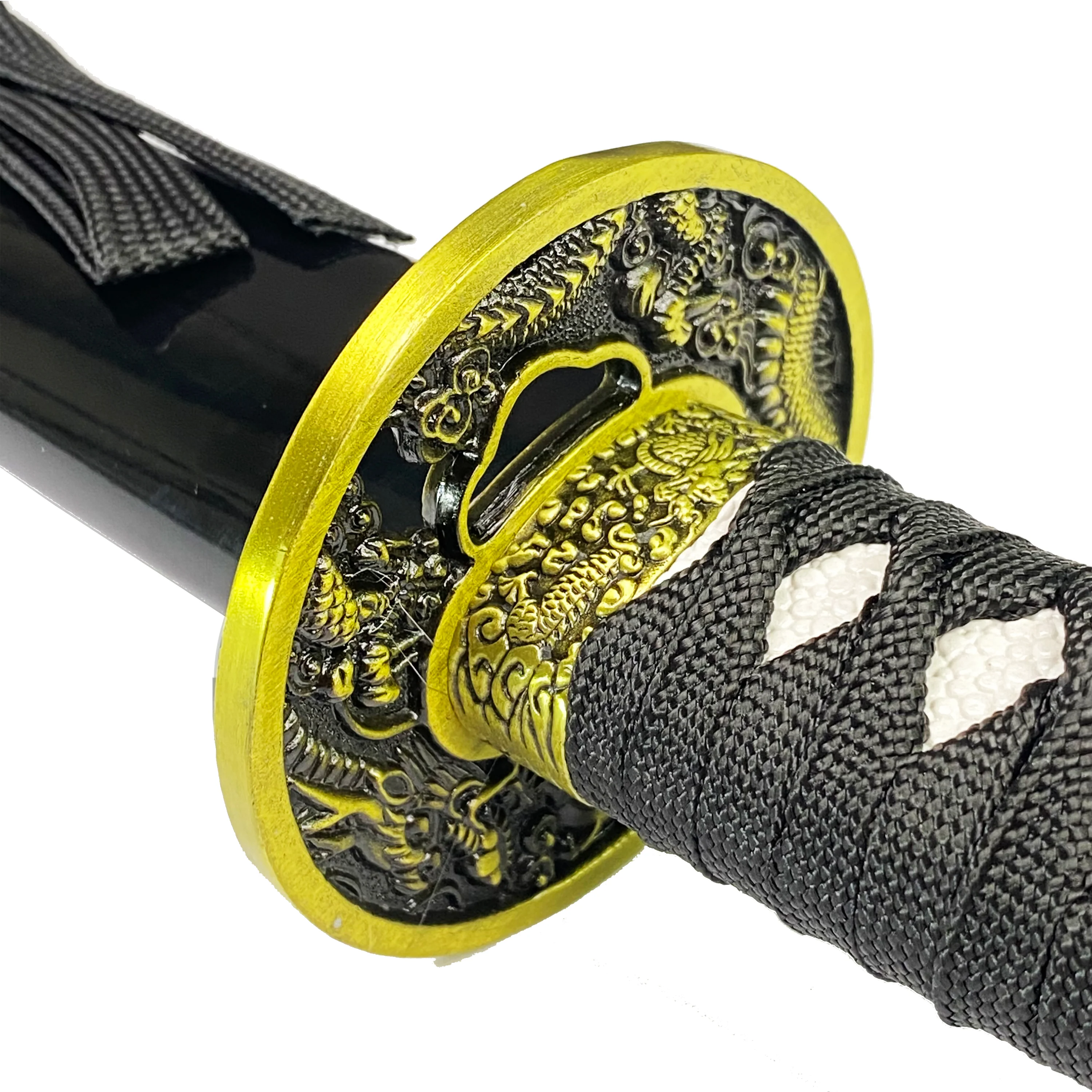 Bishamon Samurai Sword Black Dragon Scabbard W/ Stand - Image 7