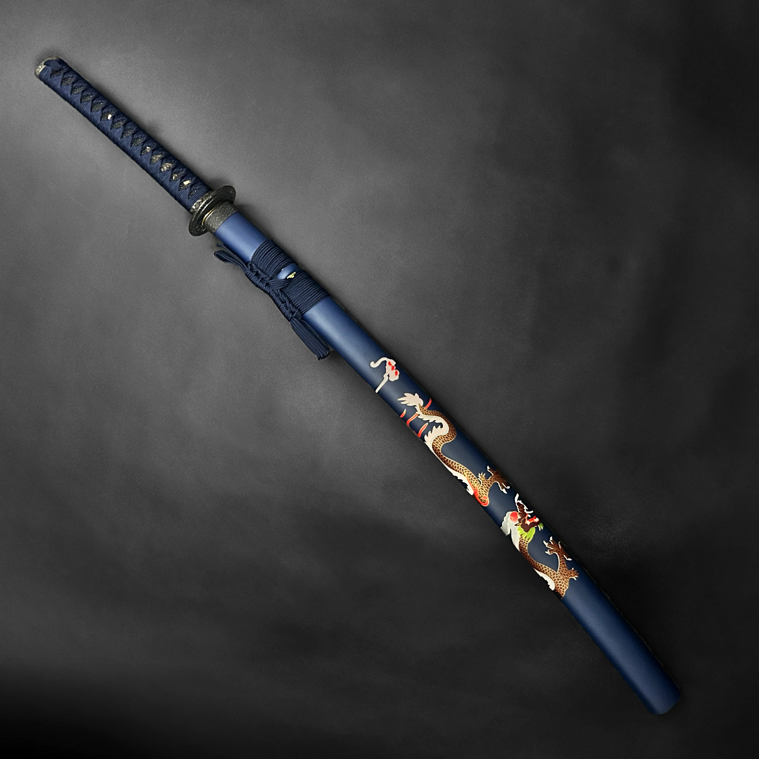Musha "Mizuchi"(The Hornless Dragon) Blue Katana - Image 2