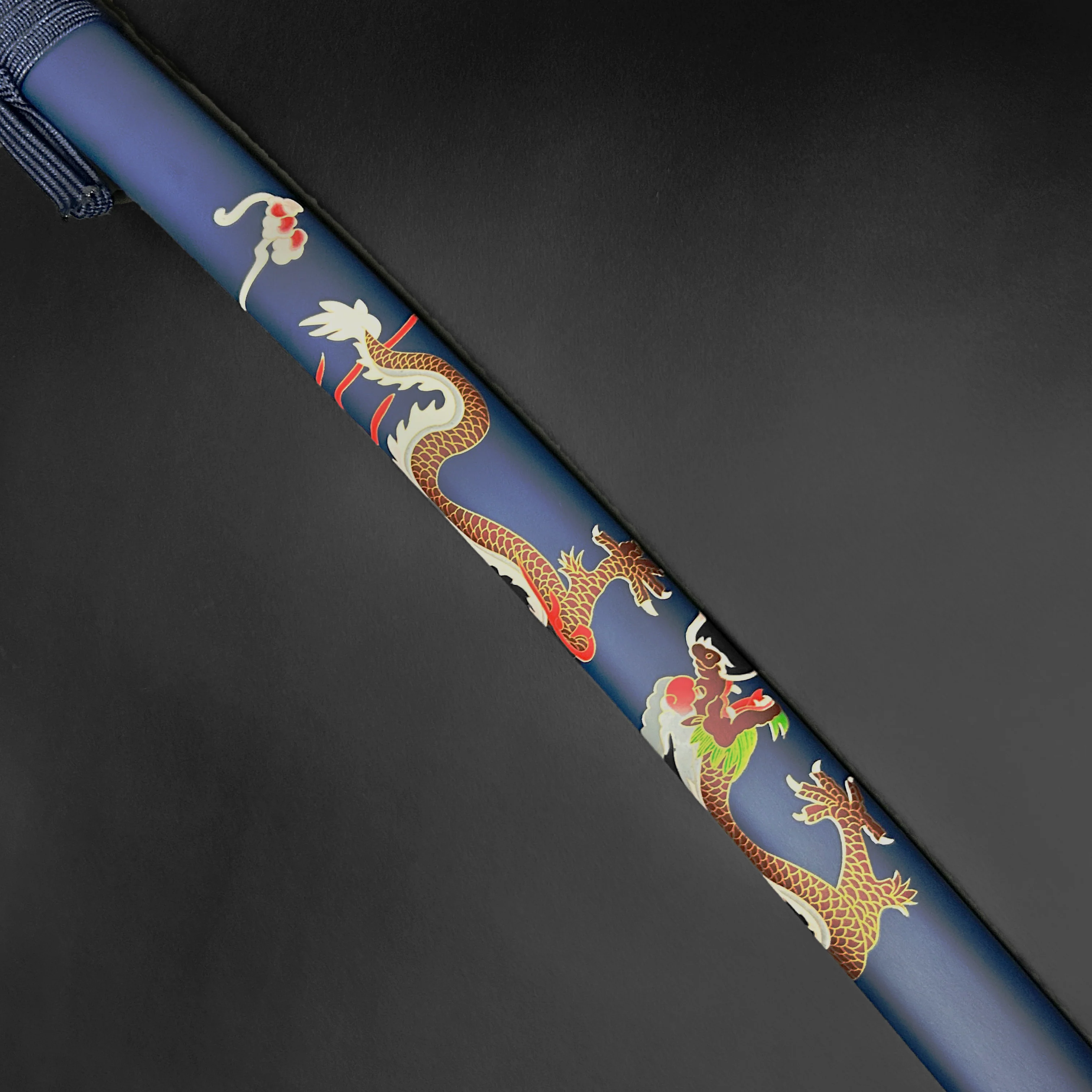 Musha "Mizuchi"(The Hornless Dragon) Blue Katana - Image 4