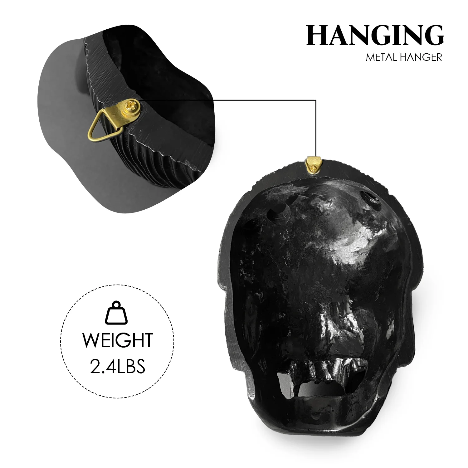 Decorative Black Demon Face Sai Holder - Image 10