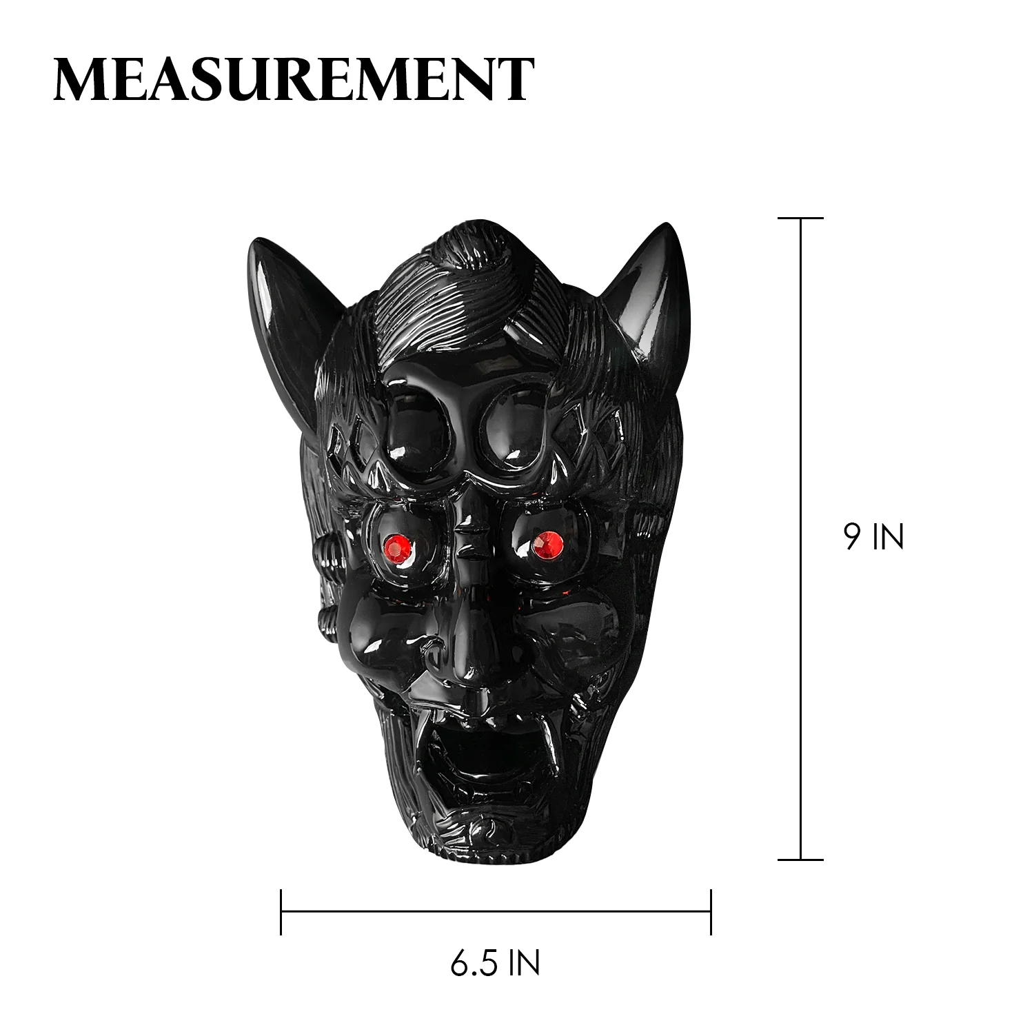 Decorative Black Demon Face Sai Holder - Image 9