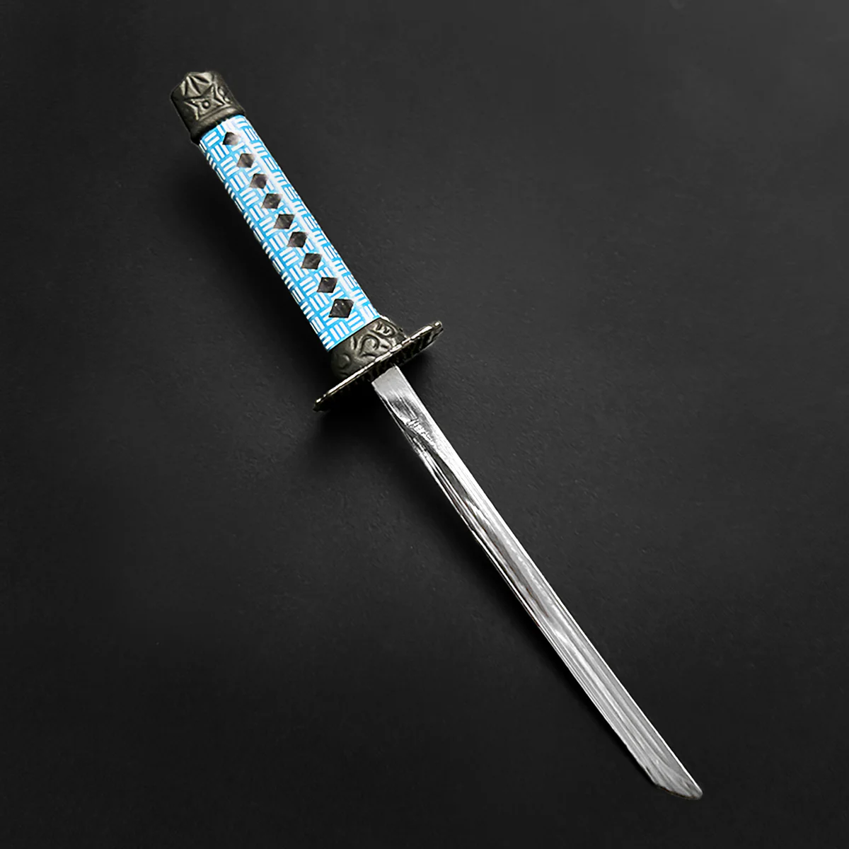 Mini Katana Letter Opener - Blue Mini Samurai Sword Letter Opener - Image 3