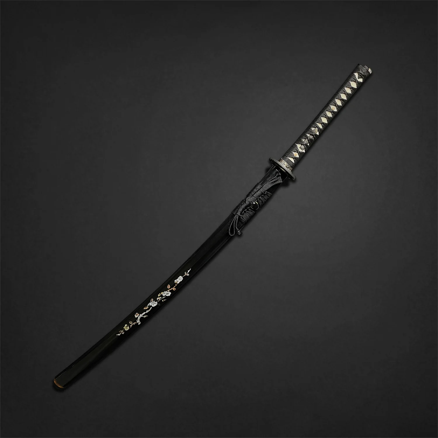 Musha Black "Bamboo & Plum Flower" Katana - Image 2