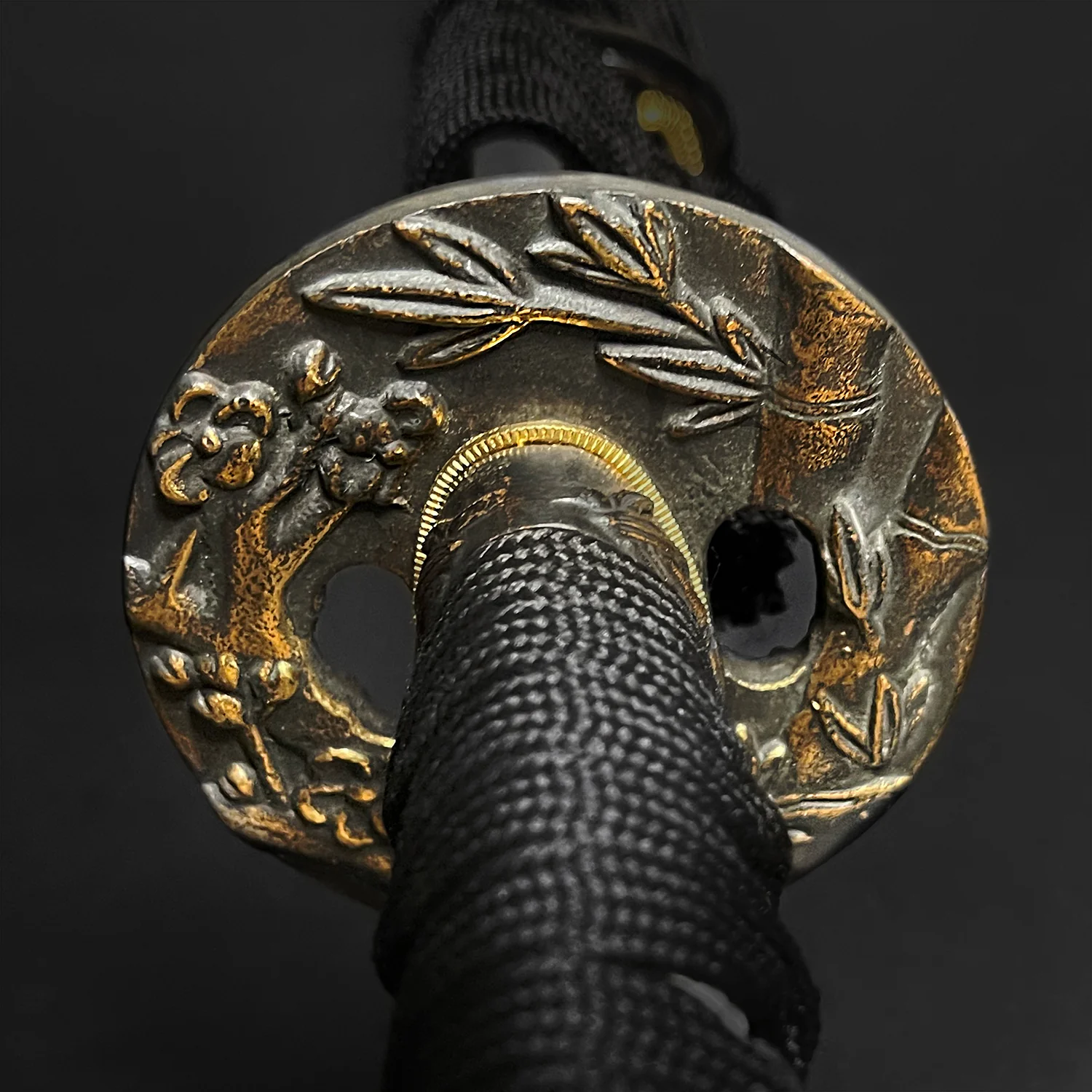 Musha Black "Bamboo & Plum Flower" Katana - Image 8