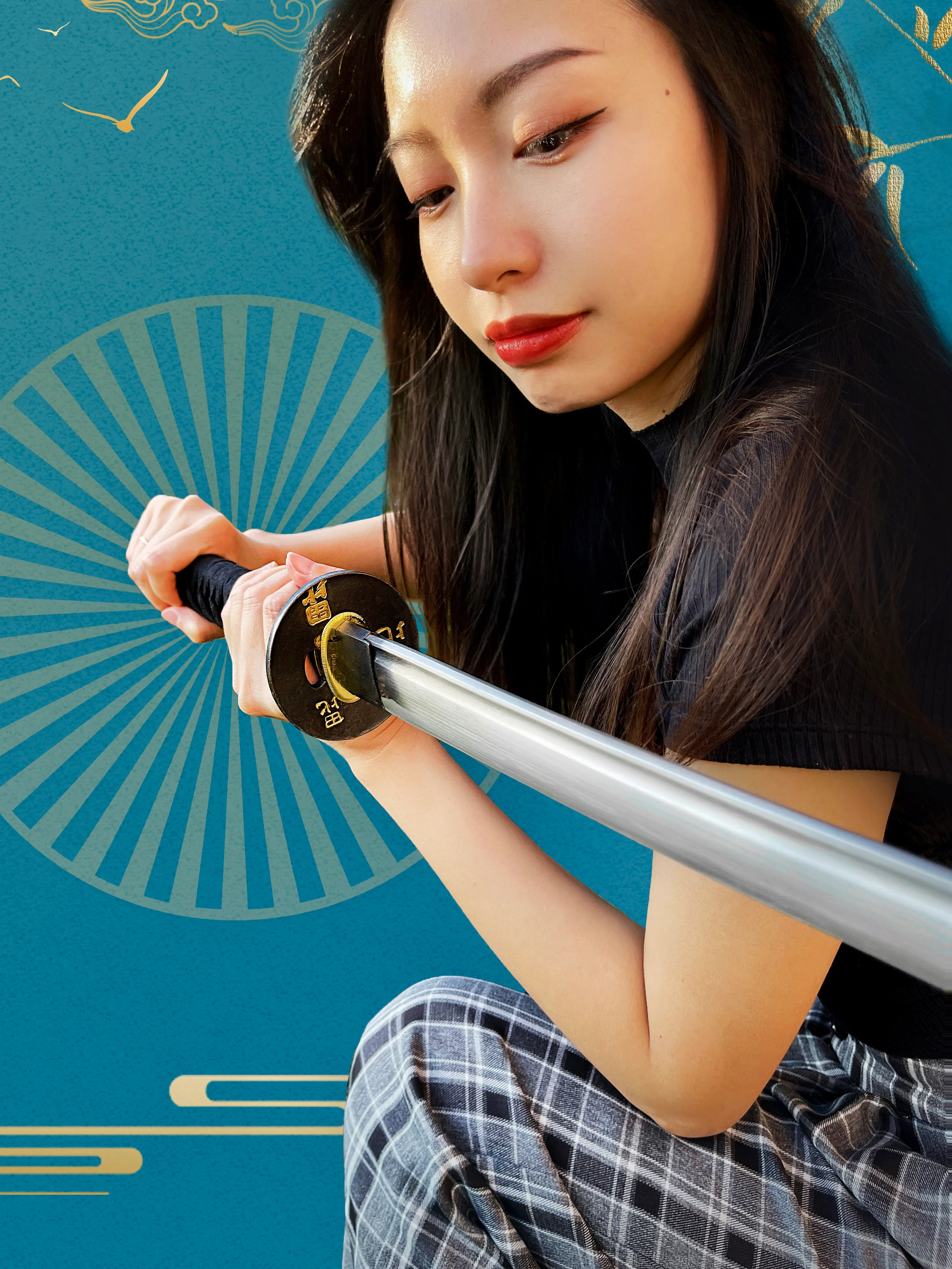 Musha 41"  Hand Forged Samurai Sword with Gift Box - Image 6