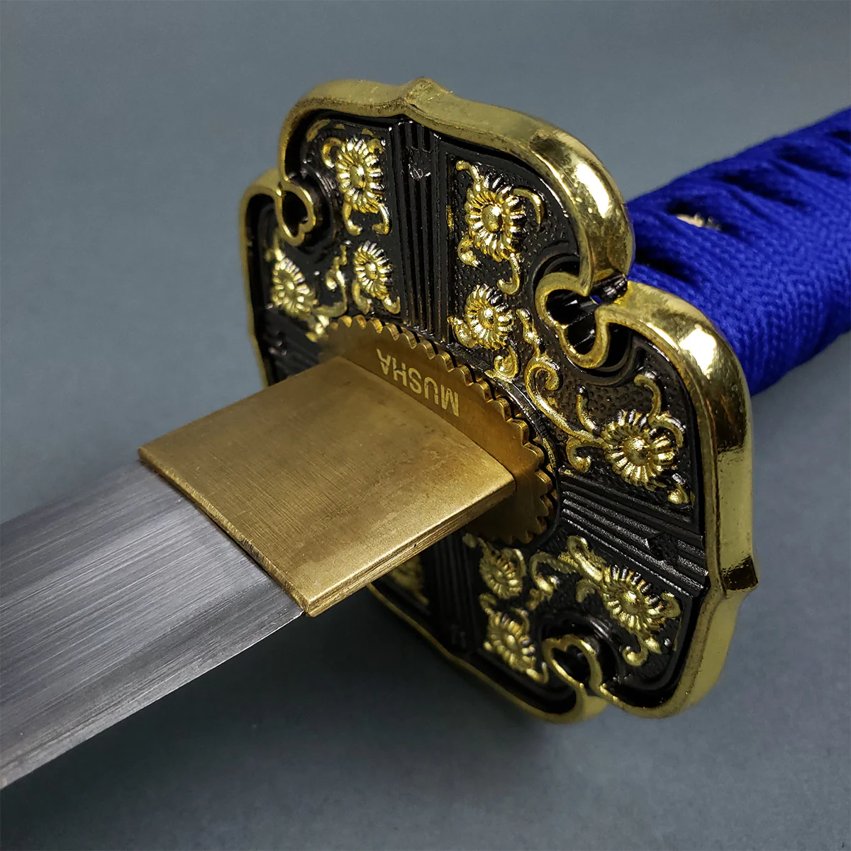 Musha Ceremonial Jintachi Katana (Blue) - Image 9