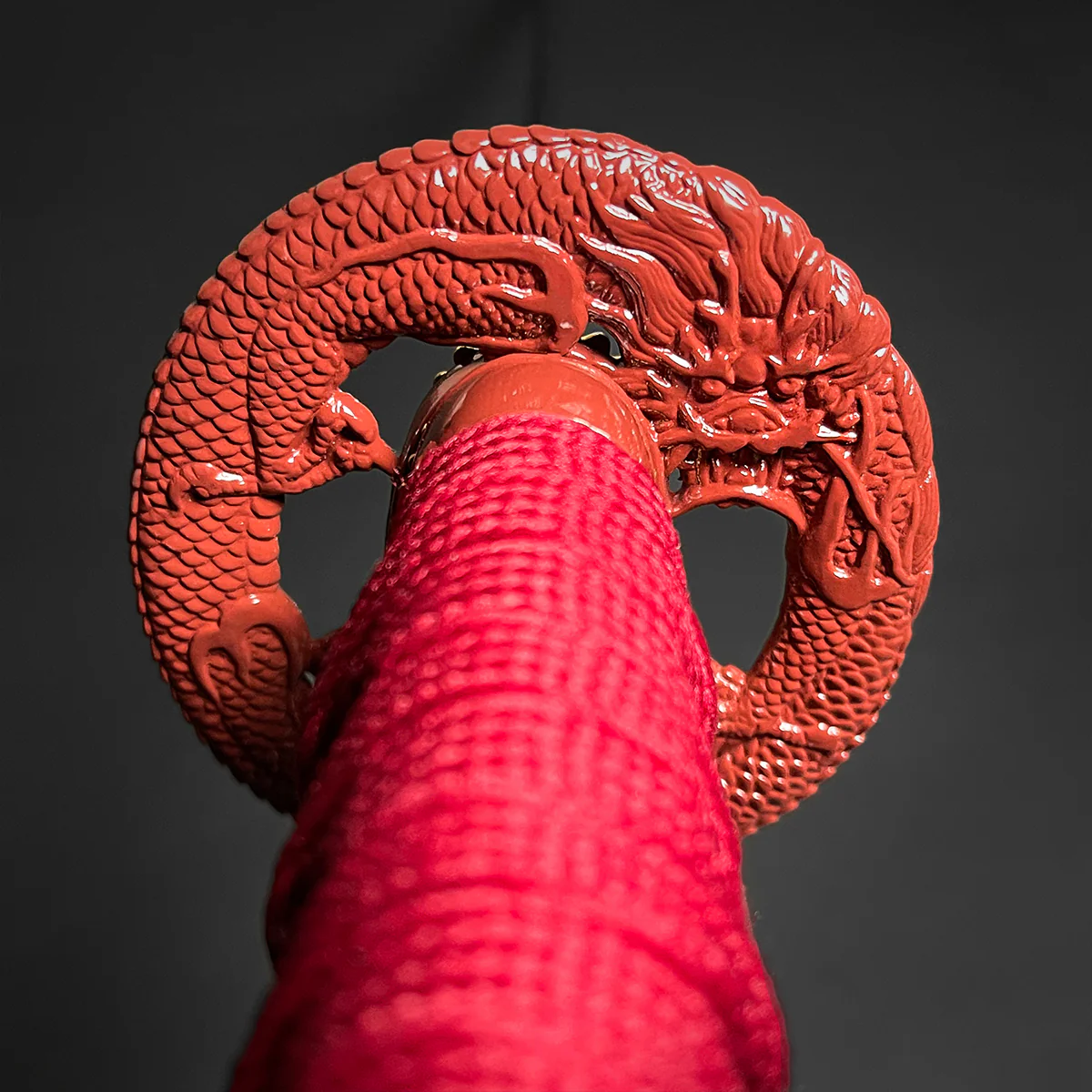 Musha "Dragon" Red Damascus Pattern Samurai Sword