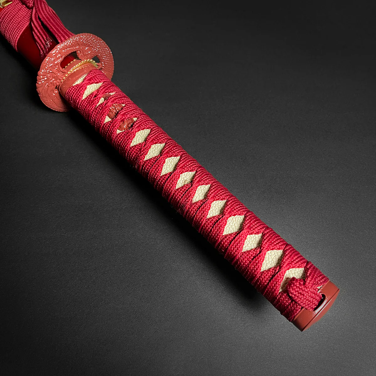 Musha "Dragon" Red Damascus Pattern Samurai Sword - Image 6