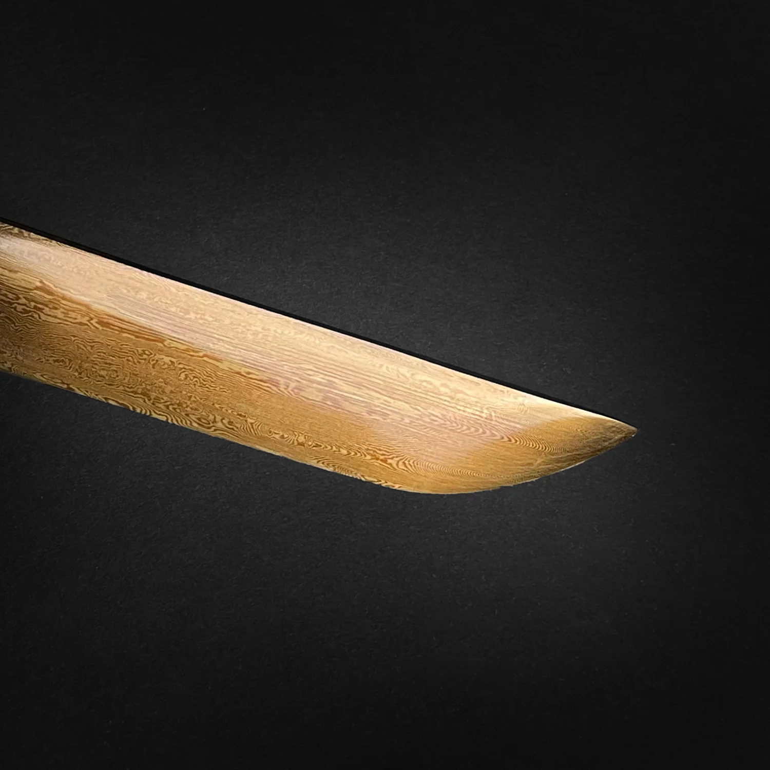 Musha "Gold Warrior" Damascus Katana - Image 11