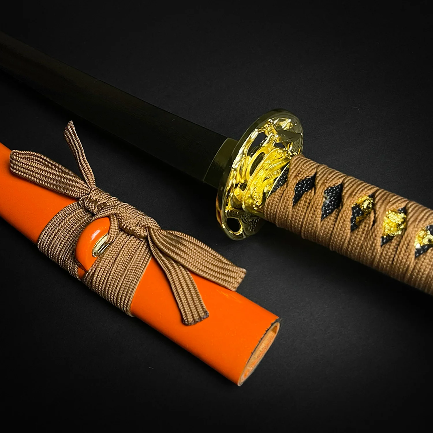 Musha "Gold Warrior" Damascus Katana - Image 3