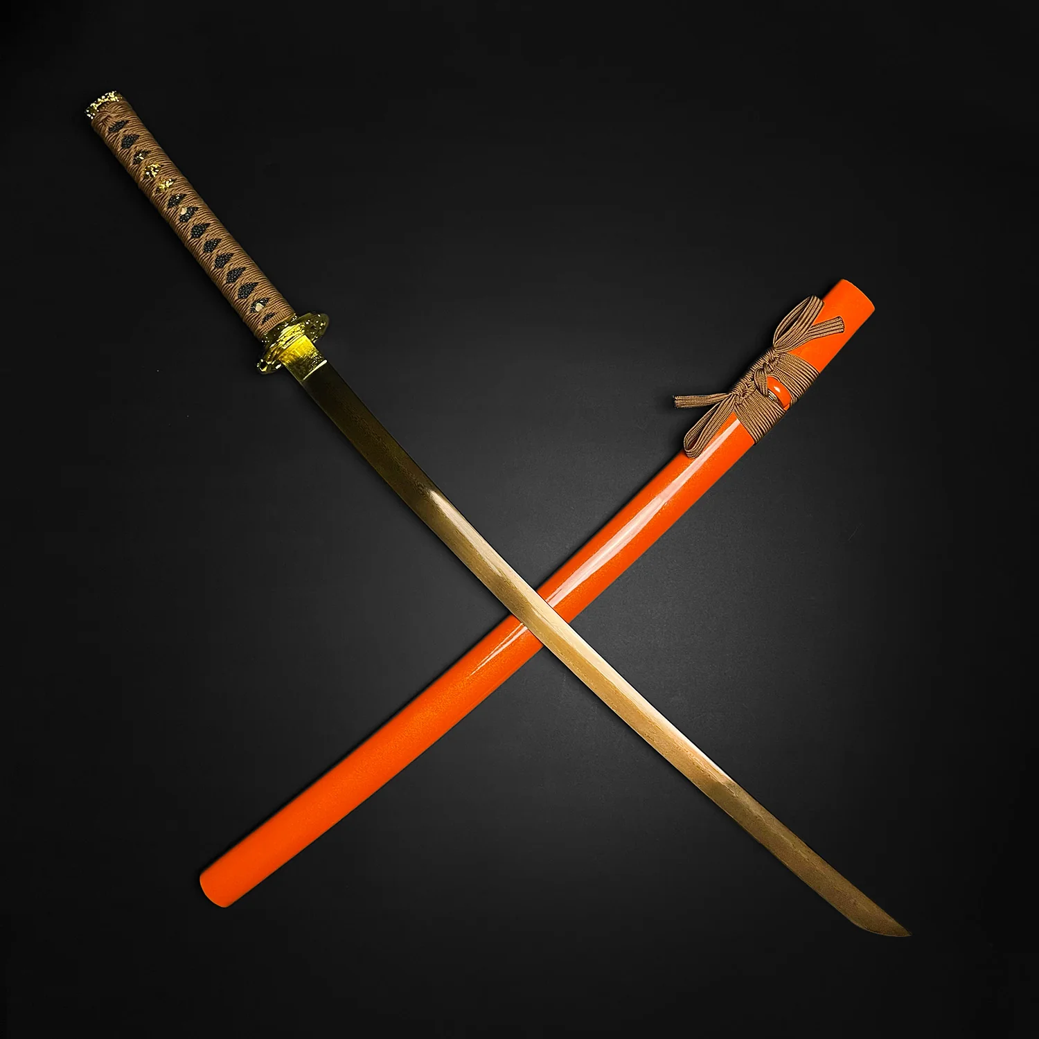 Musha "Gold Warrior" Damascus Katana - Image 4