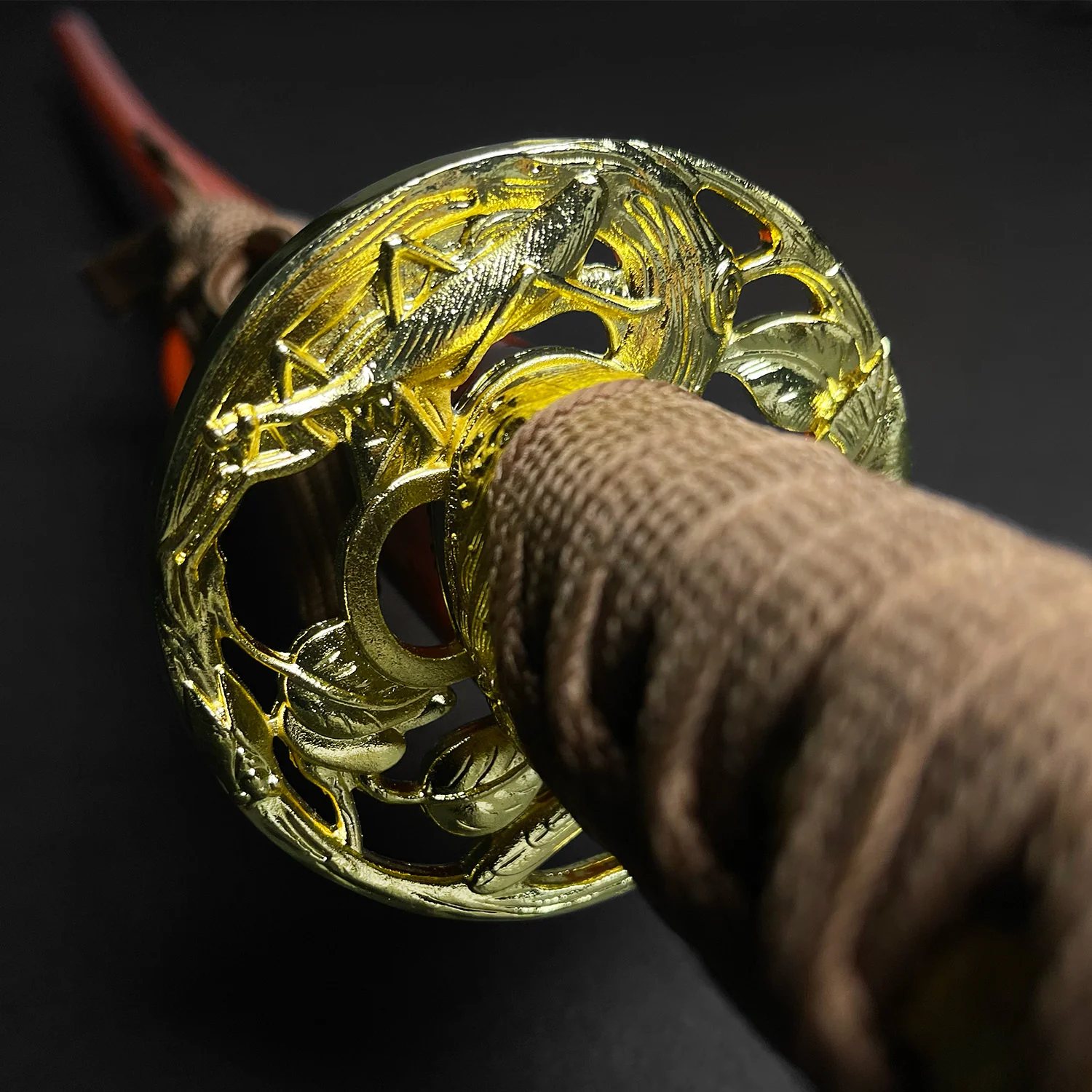 Musha "Gold Warrior" Damascus Katana - Image 6