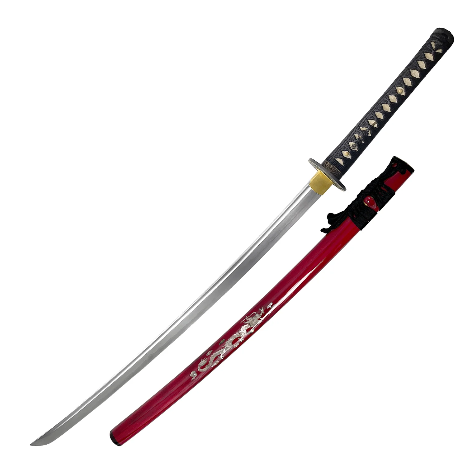 Musha "Pearl Dragon" Red Katana - Image 3