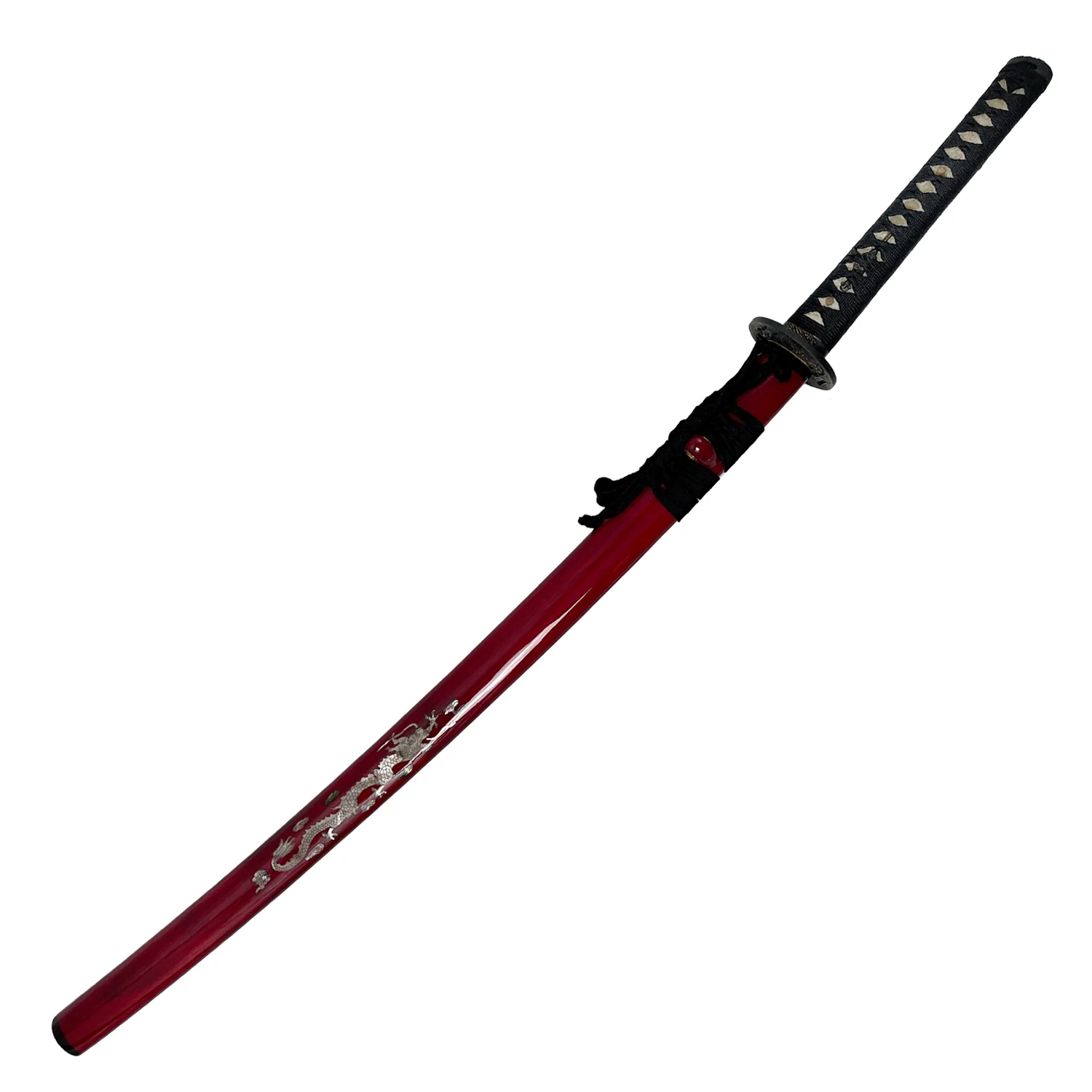 Musha "Pearl Dragon" Red Katana - Image 4