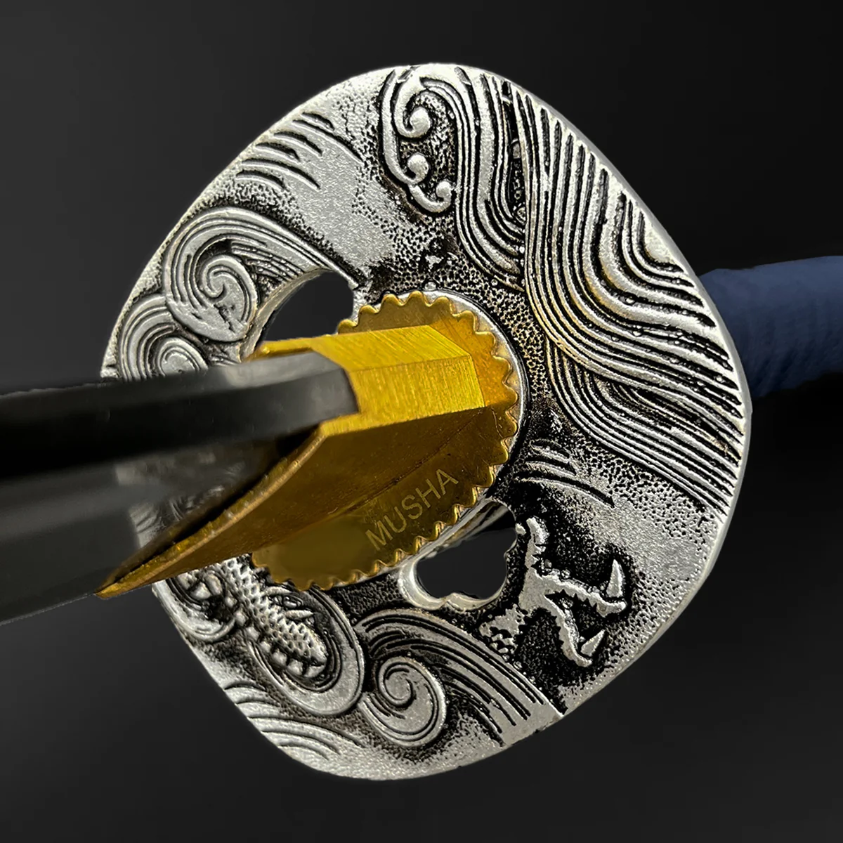 Musha White "Watatsumi" Katana - Image 4
